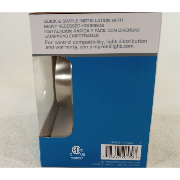 LED 4 inch Downlight Brushed Nickle Recessed Trim P8046-09-30K Progress Lighting - Picture 4 of 4